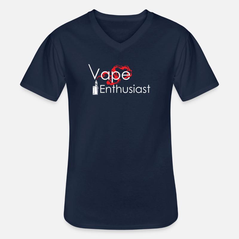 vape enthusiast - Männer-T-Shirt mit V-Ausschnitt - Navy