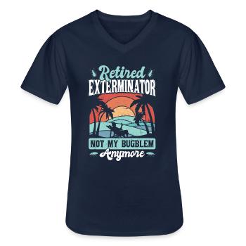 Schädlingsbekämpfer Im Ruhestand - Männer-T-Shirt mit V-Ausschnitt - Navy - Vorne - AI Model Male 178 dark (178cm)