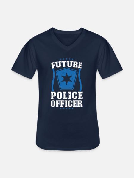Future Policeman - Police Costume - Men's V-Neck T-Shirt - navy