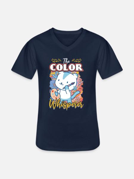 Der Farbflüsterer - Maler - Männer-T-Shirt mit V-Ausschnitt - Navy