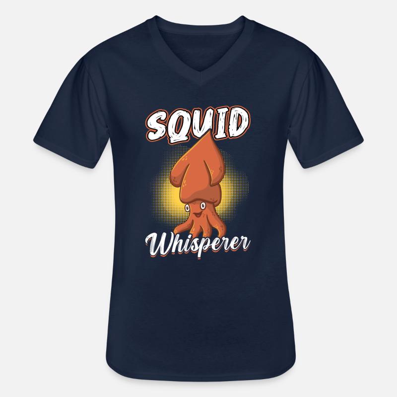 Tintenfischflüsterer - Männer-T-Shirt mit V-Ausschnitt - Navy