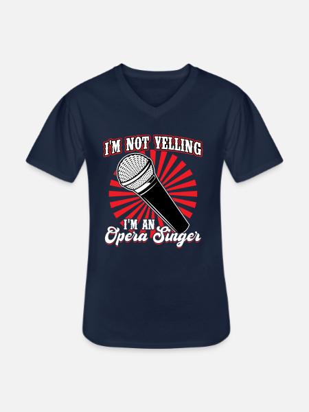I'm An Opera Singer - Männer-T-Shirt mit V-Ausschnitt - Navy