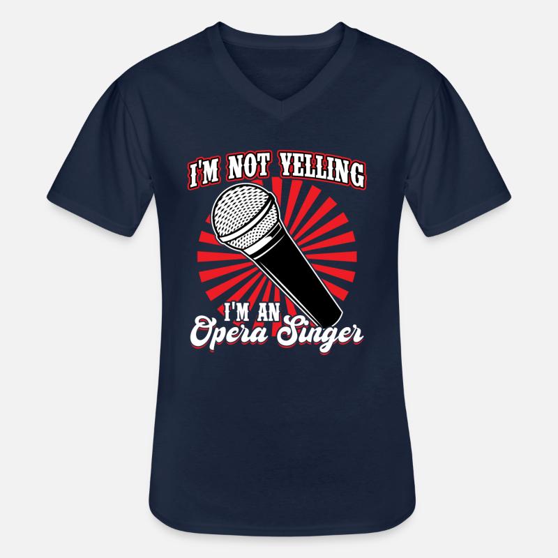 I'm An Opera Singer - Männer-T-Shirt mit V-Ausschnitt - Navy