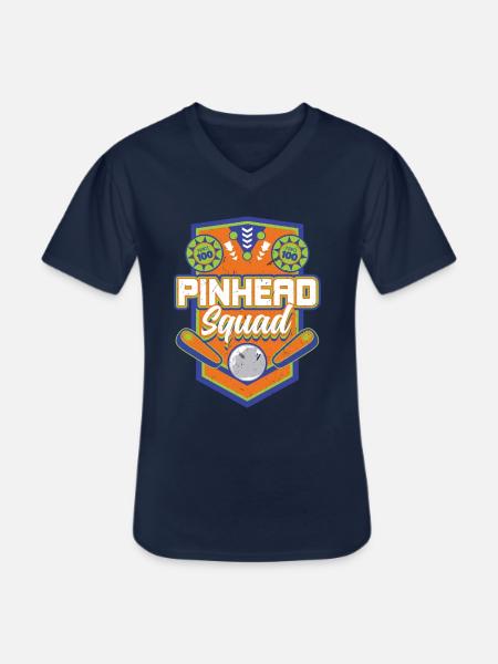 Pinhead Squad - Pinball - Männer-T-Shirt mit V-Ausschnitt - Navy