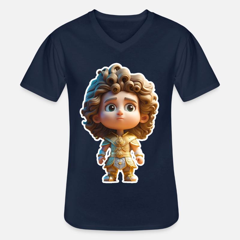 Alexander der Große - Männer-T-Shirt mit V-Ausschnitt - Navy