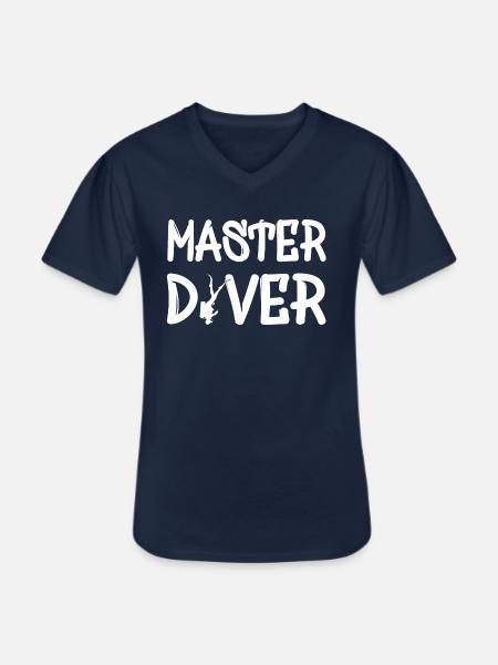 Master Diver - Männer-T-Shirt mit V-Ausschnitt - Navy