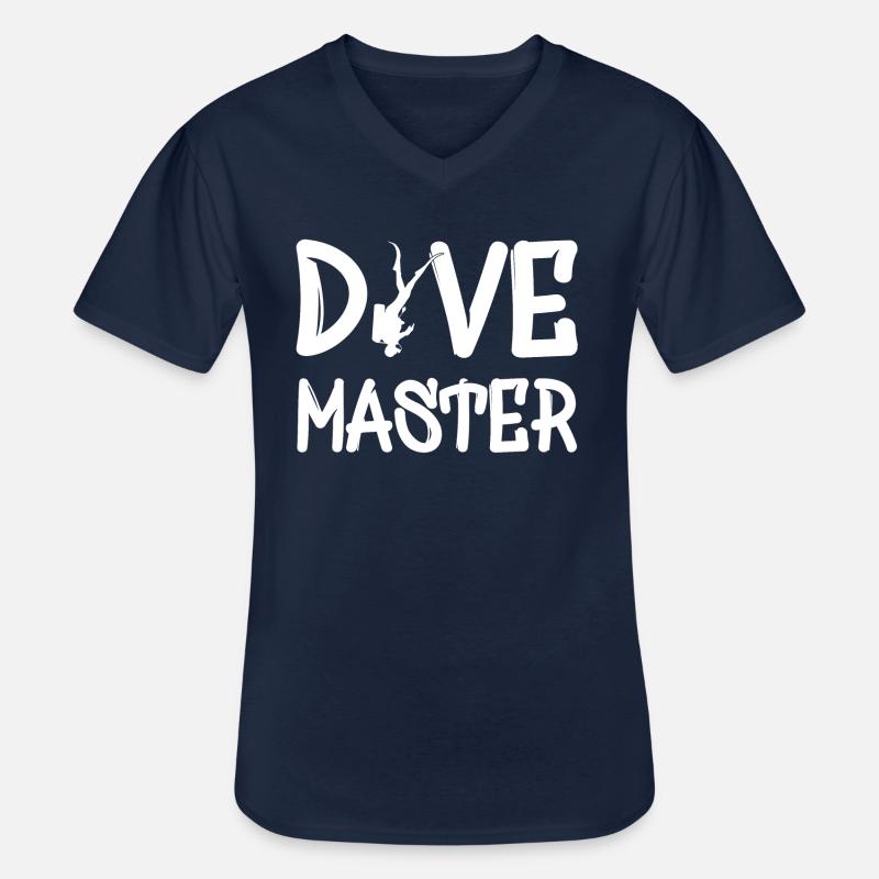 Dive Master - Männer-T-Shirt mit V-Ausschnitt - Navy