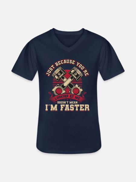 Mechanic, Tools and Engine - Men's V-Neck T-Shirt - navy