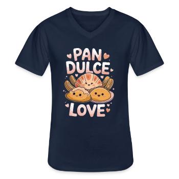 Pan Dulce Love Pain sucré Amour Kawaii - T-shirt col V Homme - marine - Devant - AI Model Male 178 dark (178cm)