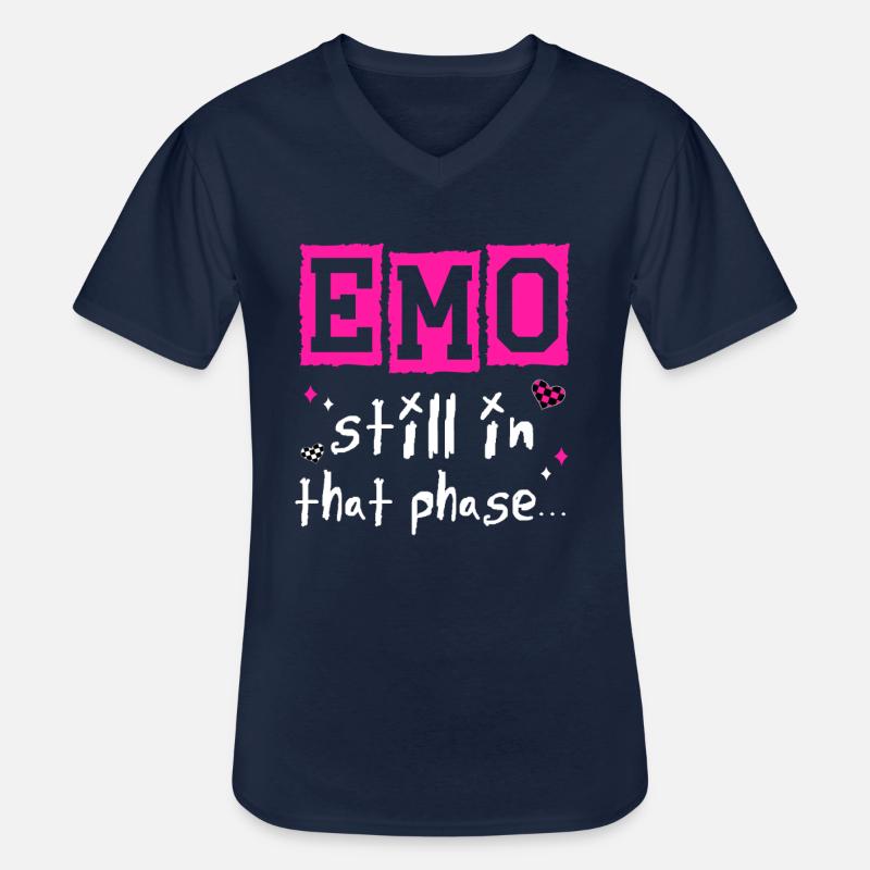 Emo - Still in that phase - Männer-T-Shirt mit V-Ausschnitt - Navy