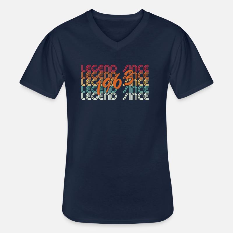 legend since 1963 - Männer-T-Shirt mit V-Ausschnitt - Navy