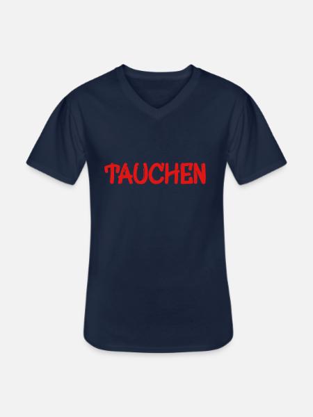 Tauchen - Männer-T-Shirt mit V-Ausschnitt - Navy