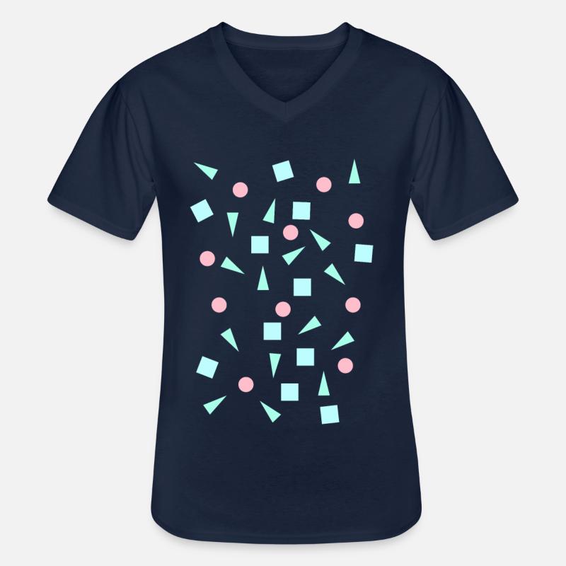 Hipster Formen - Männer-T-Shirt mit V-Ausschnitt - Navy