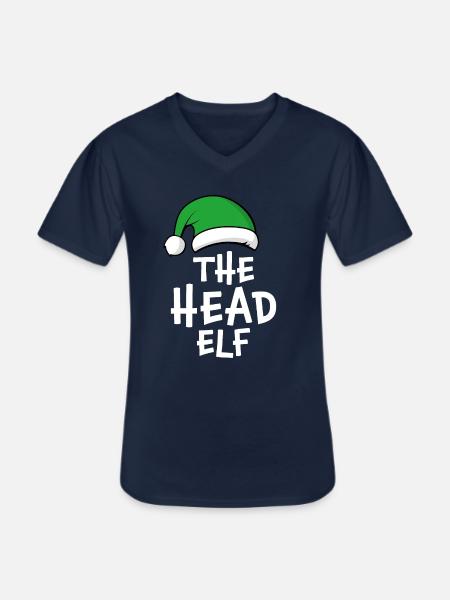 Le chef elfe - T-shirt col V Homme - marine