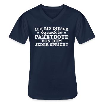 Postbote Paketdienst Legendärer Paketbote - Männer-T-Shirt mit V-Ausschnitt - Navy - Vorne - AI Model Male 178 dark (178cm)