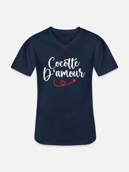 Casserole of Love - Men's V-Neck T-Shirt - navy