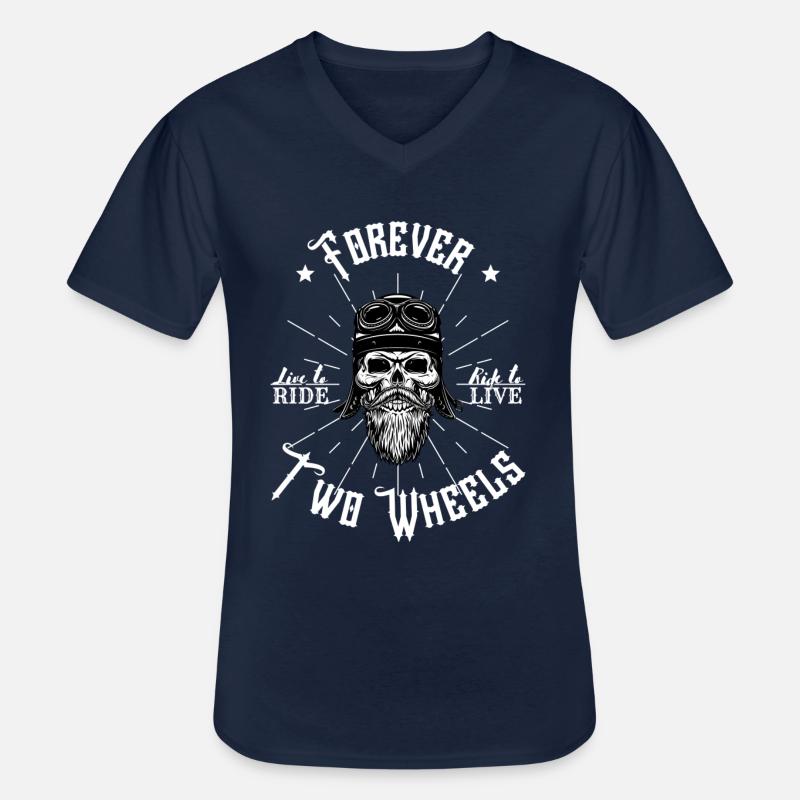 Look Motard. - Männer-T-Shirt mit V-Ausschnitt - Navy
