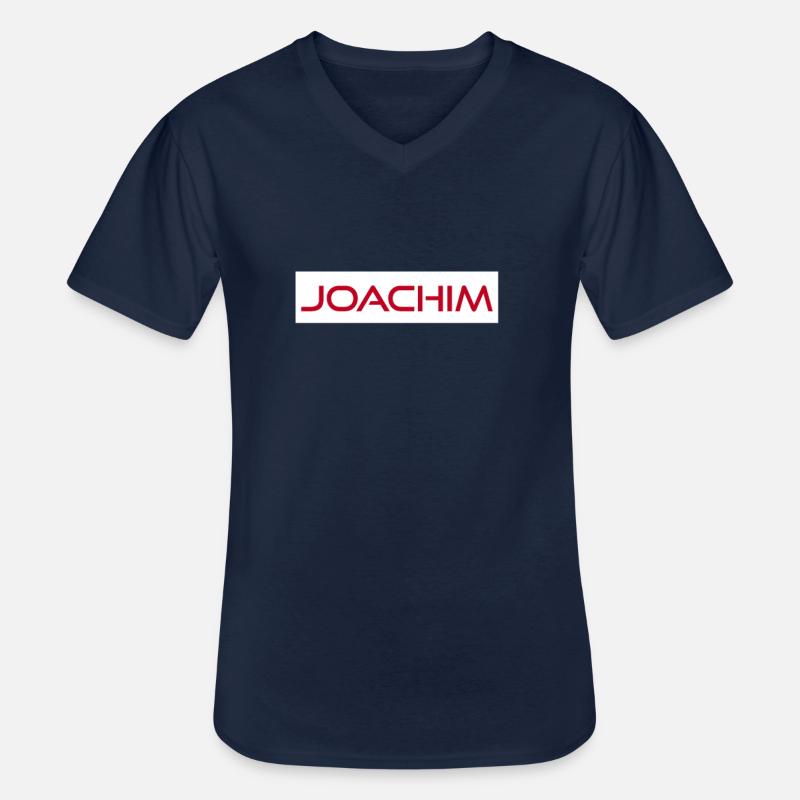Joachim - Männer-T-Shirt mit V-Ausschnitt - Navy
