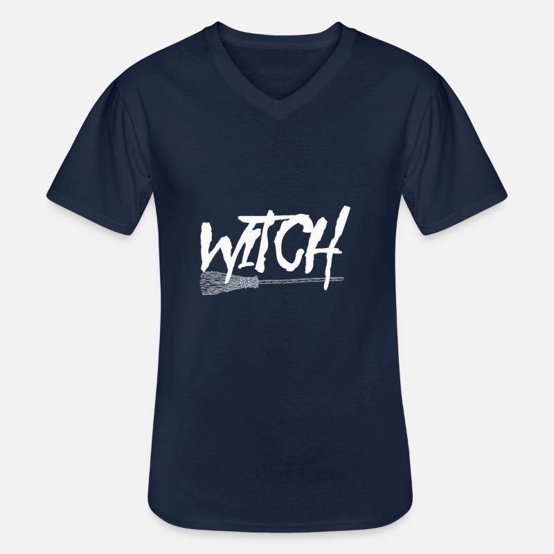Witch - Männer-T-Shirt mit V-Ausschnitt - Navy