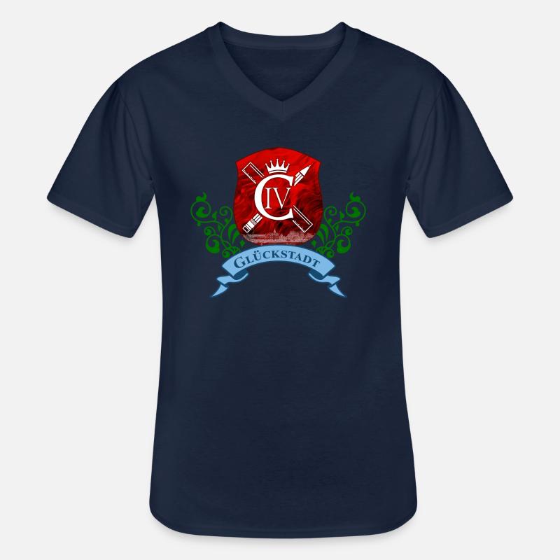 TShirt Design CIV Mädels - Männer-T-Shirt mit V-Ausschnitt - Navy