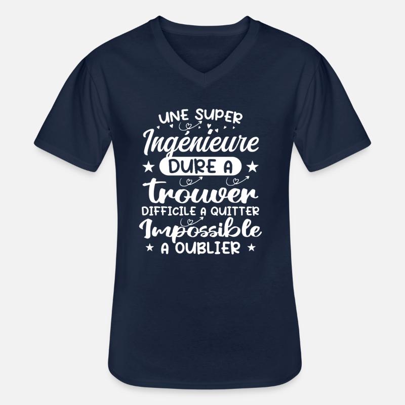 A Super Engineer - Engineer Gift - Men's V-Neck T-Shirt - navy