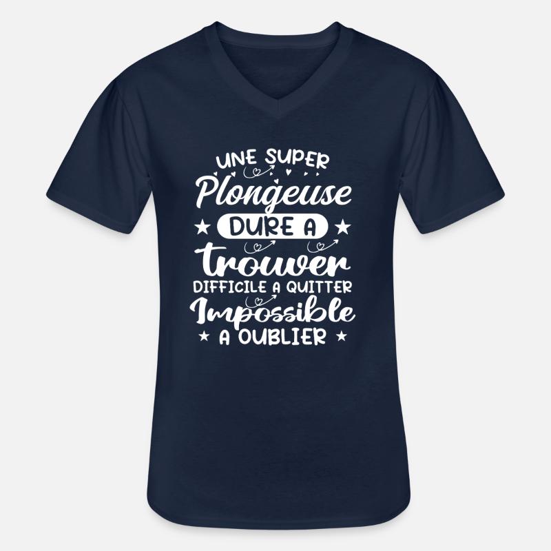 Ein Super Diver - Diver Geschenk - Männer-T-Shirt mit V-Ausschnitt - Navy