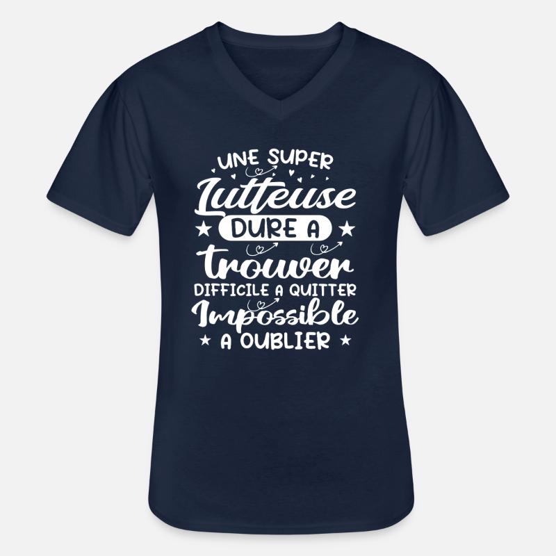 Ein Super Wrestler - Wrestler Geschenk - Männer-T-Shirt mit V-Ausschnitt - Navy