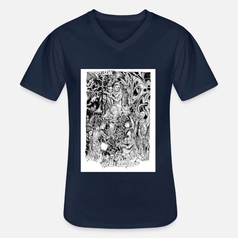 nouvelle commande - T-shirt col V Homme - marine