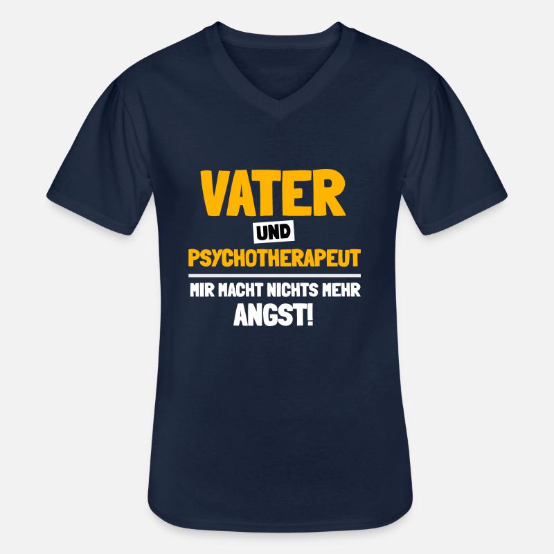 Ich helfe Menschen mit Depressionen - Männer-T-Shirt mit V-Ausschnitt - Navy