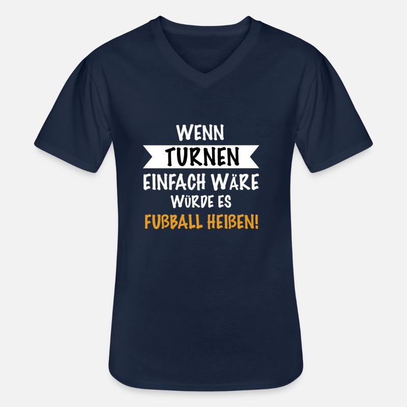 Turnen Turnerin Geschenkidee - Männer-T-Shirt mit V-Ausschnitt - Navy