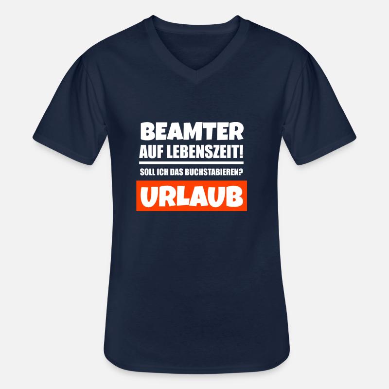 Beamter Beamte Geschenkidee - Männer-T-Shirt mit V-Ausschnitt - Navy
