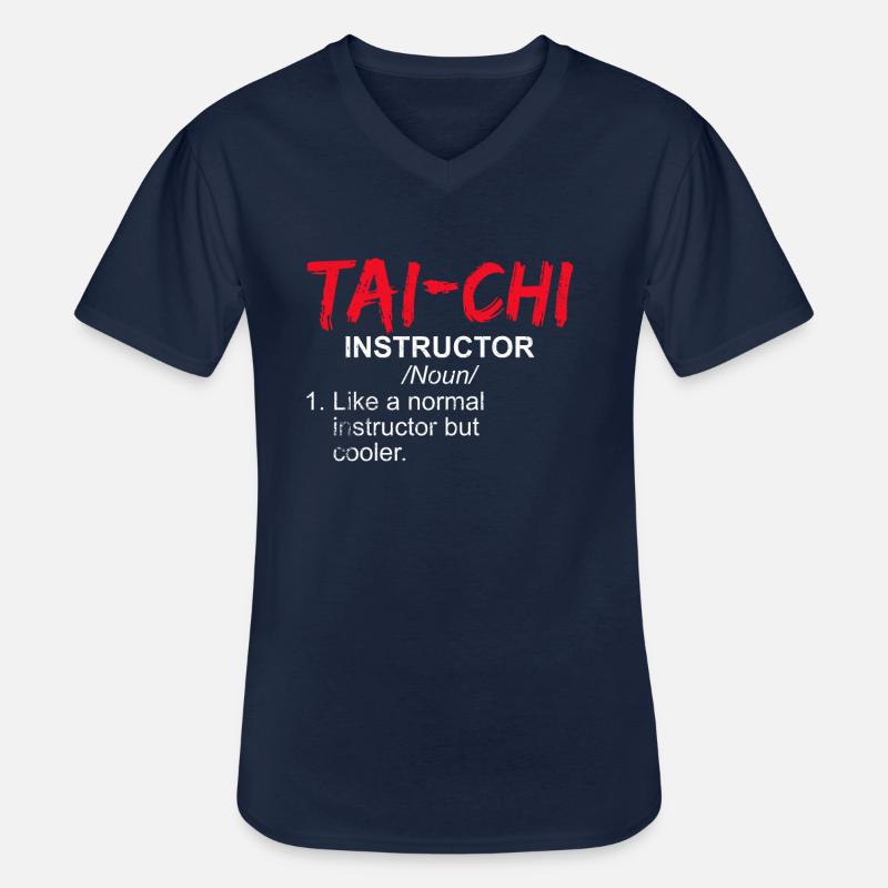 Tai Chi Instructor - Männer-T-Shirt mit V-Ausschnitt - Navy