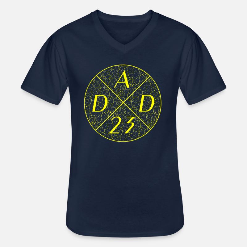 Dad 23 - Männer-T-Shirt mit V-Ausschnitt - Navy