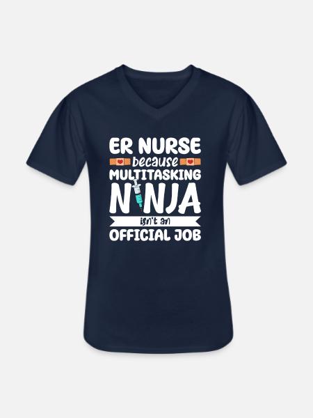 Funny Nurse Gifts - Men's V-Neck T-Shirt - navy