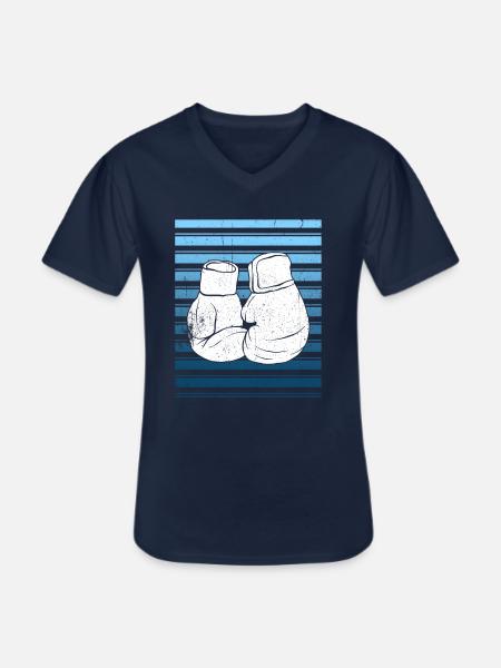 Kickboxen Kickboxer Kickboxing - Men's V-Neck T-Shirt - navy