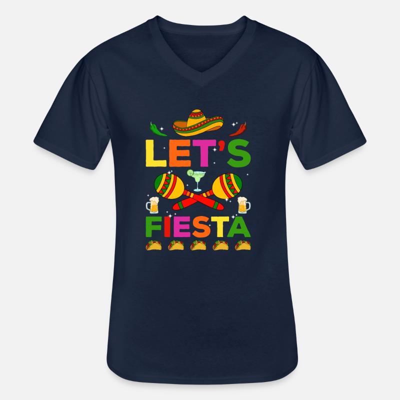 Cinco de Mayo - Männer-T-Shirt mit V-Ausschnitt - Navy