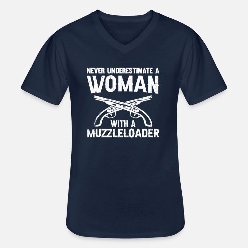 Vorderlader Muzzleloader Muzzle Loading - Männer-T-Shirt mit V-Ausschnitt - Navy