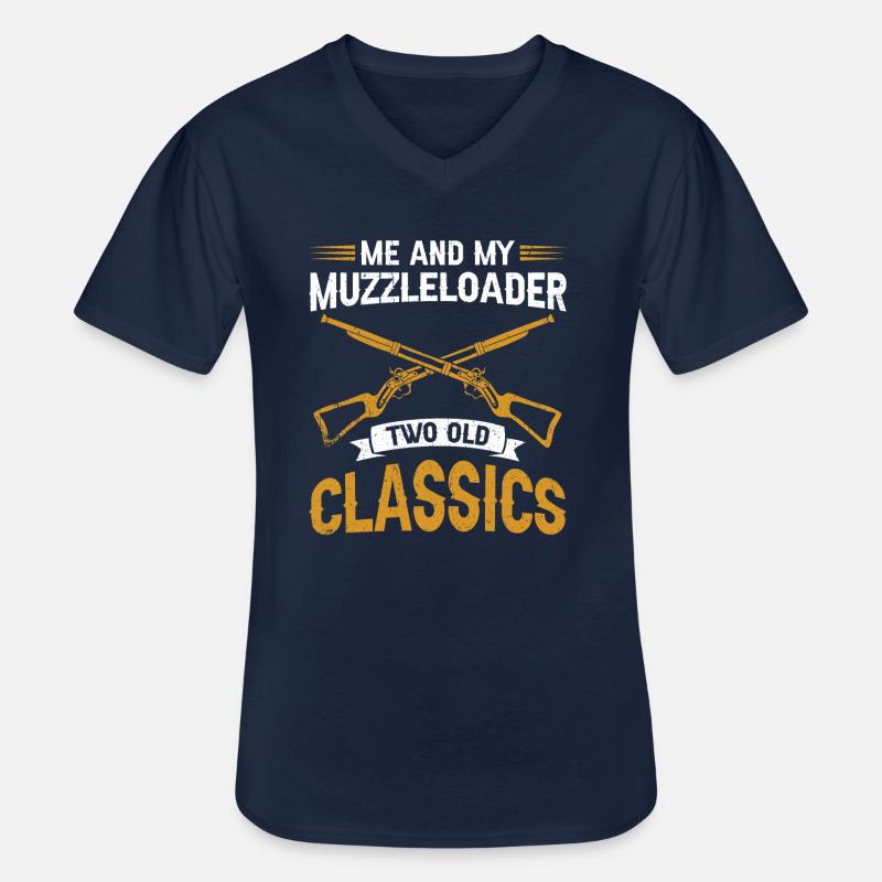 Vorderlader Muzzleloader Muzzle Loading - Männer-T-Shirt mit V-Ausschnitt - Navy