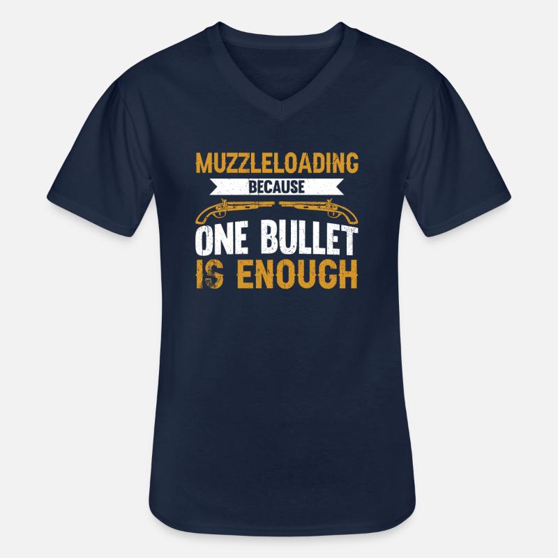Vorderlader Muzzleloader Muzzle Loading - Männer-T-Shirt mit V-Ausschnitt - Navy