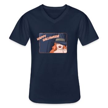 Hexe - Männer-T-Shirt mit V-Ausschnitt - Navy - Vorne - AI Model Male 178 dark (178cm)