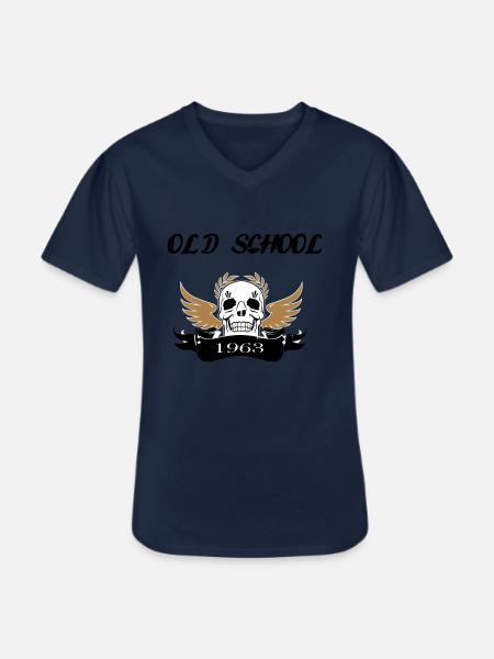 Old school1963 - Men's V-Neck T-Shirt - navy