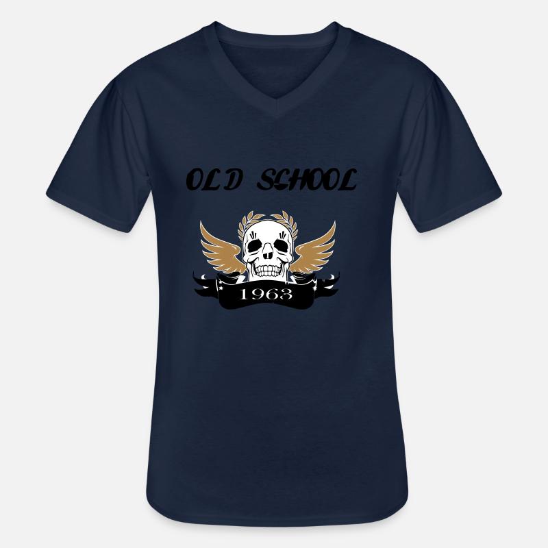 old school1963 - Männer-T-Shirt mit V-Ausschnitt - Navy
