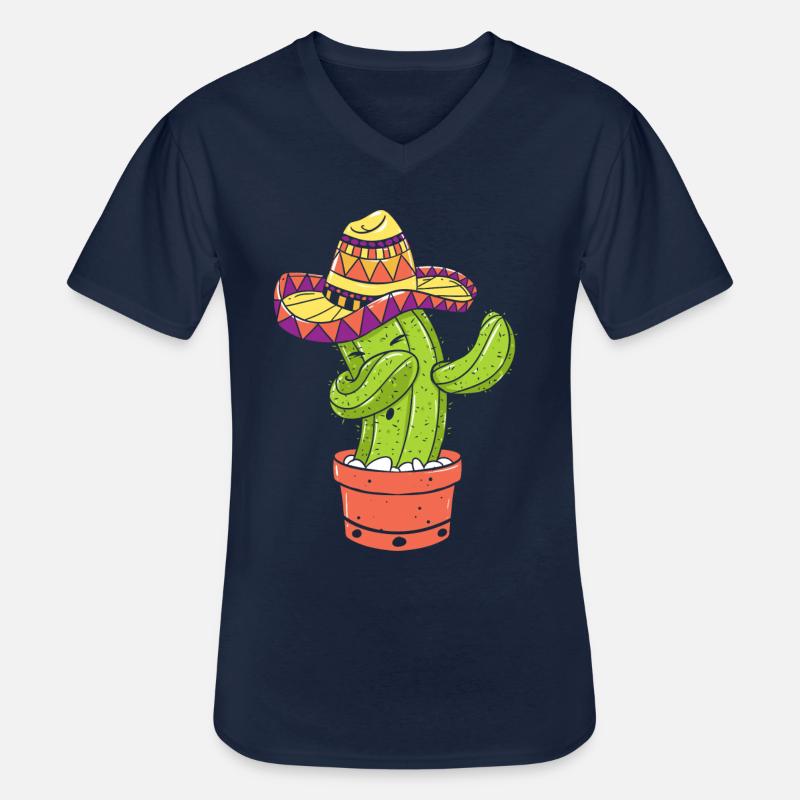 Mexiko - Männer-T-Shirt mit V-Ausschnitt - Navy