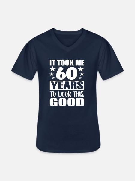 Il a fallu 60 ans 60 ans anniversaire - T-shirt col V Homme - marine