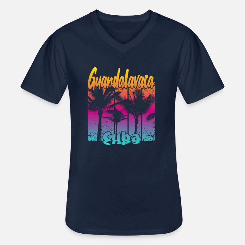 Guardalavaca Cuba - Männer-T-Shirt mit V-Ausschnitt - Navy
