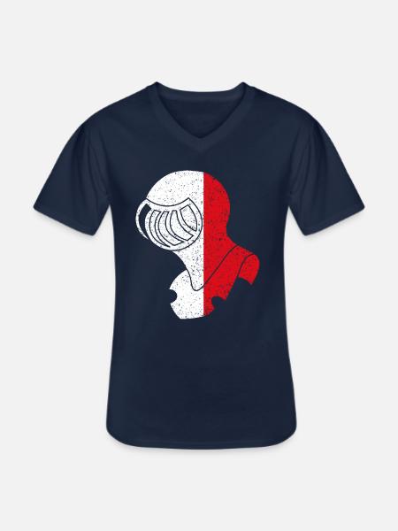 Helm von Helmond - Männer-T-Shirt mit V-Ausschnitt - Navy