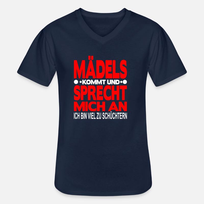Ich bin Schüchtern - Männer-T-Shirt mit V-Ausschnitt - Navy