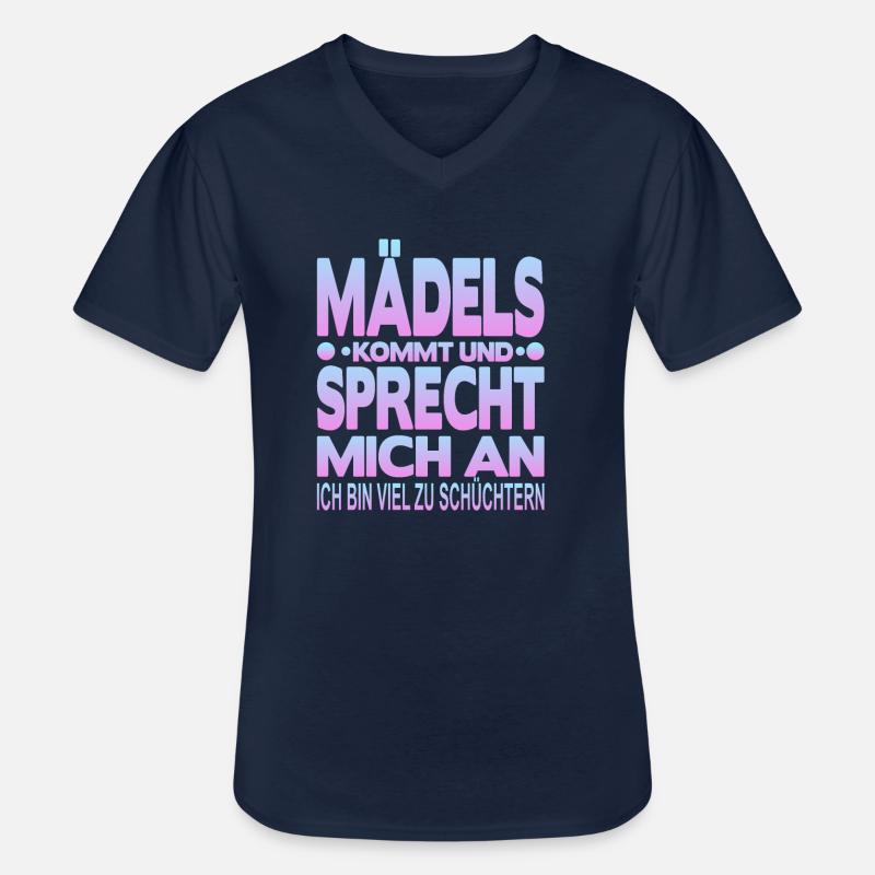 Ich bin Schüchtern - Männer-T-Shirt mit V-Ausschnitt - Navy