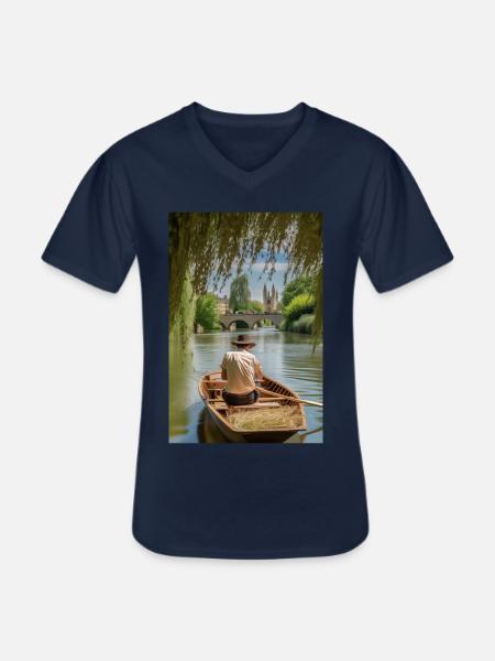 Martin Bond Style 4 Gift - Men's V-Neck T-Shirt - navy