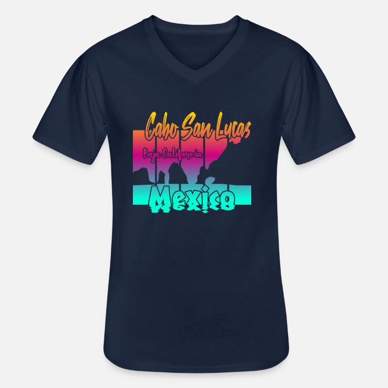 Cabo San Lucas Mexico - Männer-T-Shirt mit V-Ausschnitt - Navy